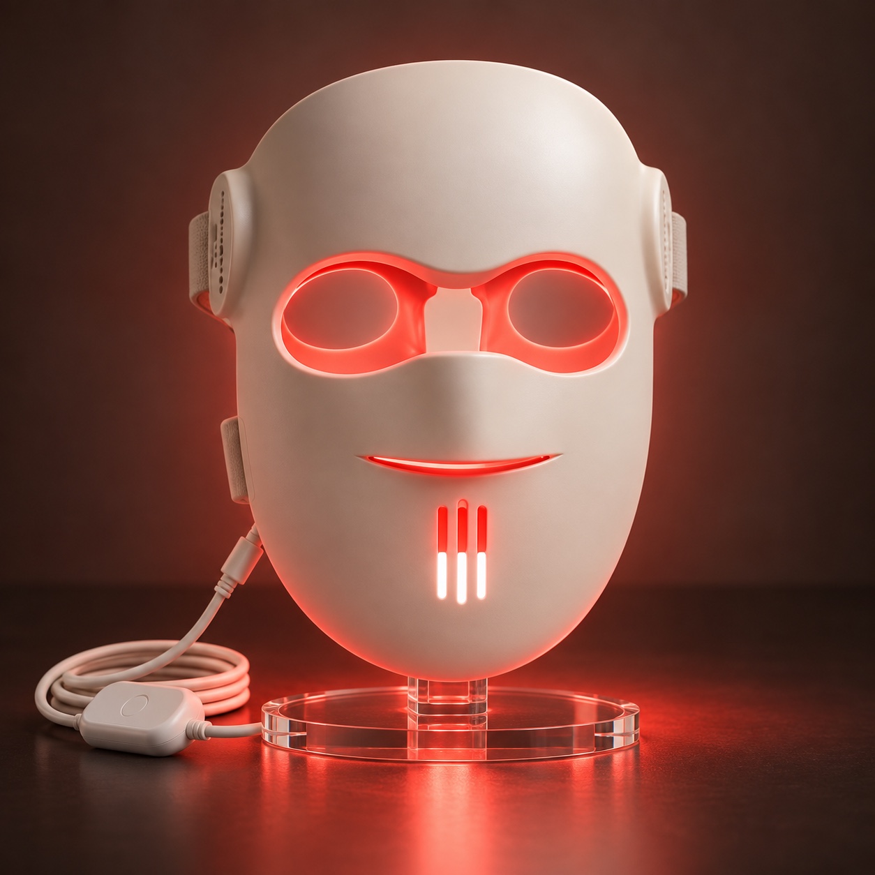 RegenOMedix 9-Mode LED Face Mask displayed in a calm beauty setting