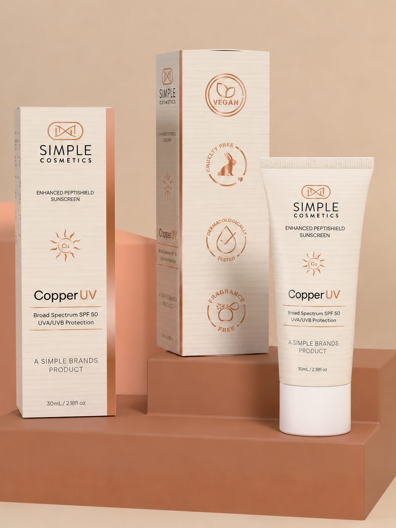 CopperUV Sunscreen tube and carton