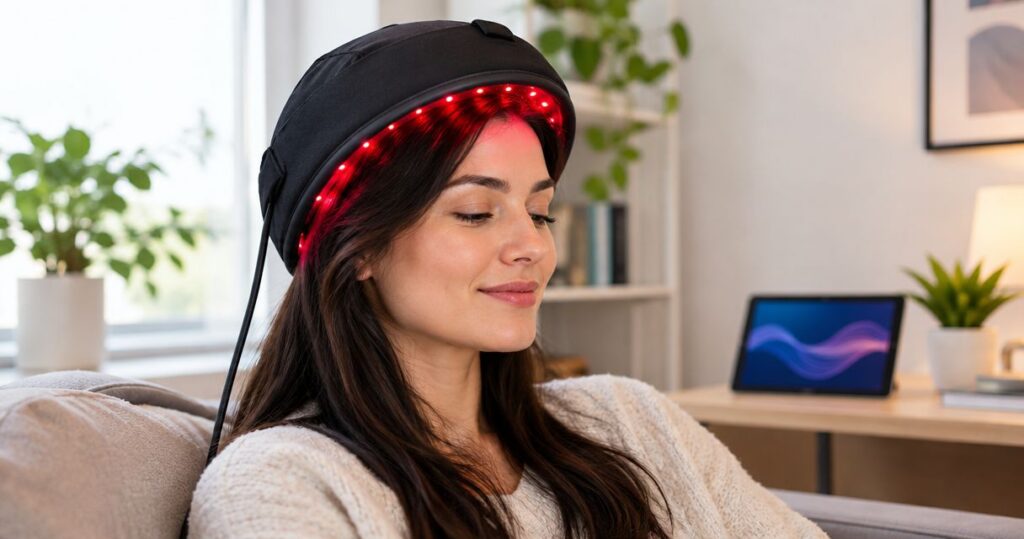 How long does a red light hair cap take to regrow hair?