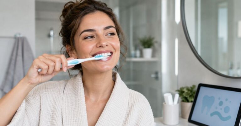 How long does peptide toothpaste take to improve gums?