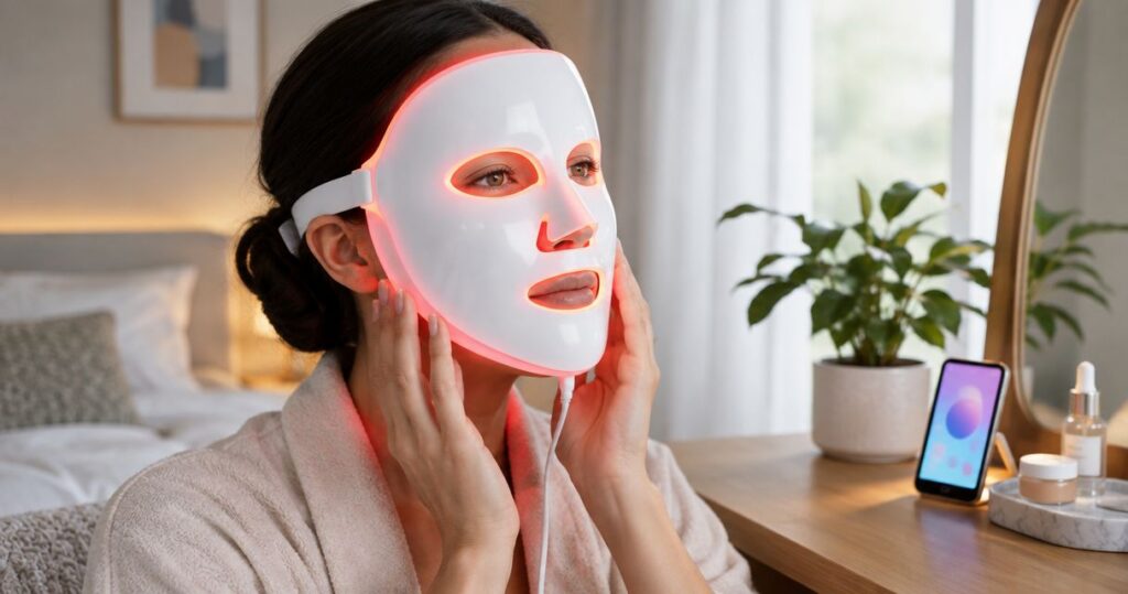 How long until you see results from an LED face mask?