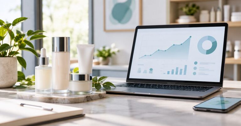 Organic traffic benchmarks for peptide skincare brands in 2026