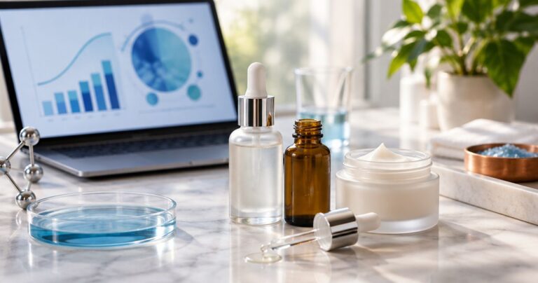 Peptide and copper skincare keyword cpc benchmarks in 2026